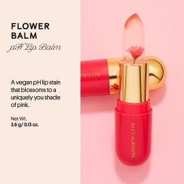 Winky Lux Flower Balm, pH Lip Balm, Color Changing Lipstick and Tinted Lip Balm Stain, Vegan & Cruelty Free, Hydrate & Plump, Sheer Pink Lipstick, Pink Flower Winky Lux Flower Balm, pH Lip Balm, Color Changing Lipstick and Tinted Lip Balm Stain, Vegan & Cruelty Free, Hydrate & Plump, Sheer Pink Lipstick, Pink Flower