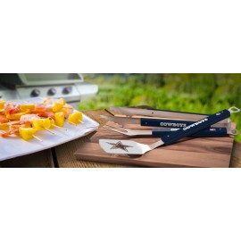 YouTheFan NFL Dallas Cowboys Spirit Series 3-Piece BBQ Set , Stainless Steel, 22 x 9