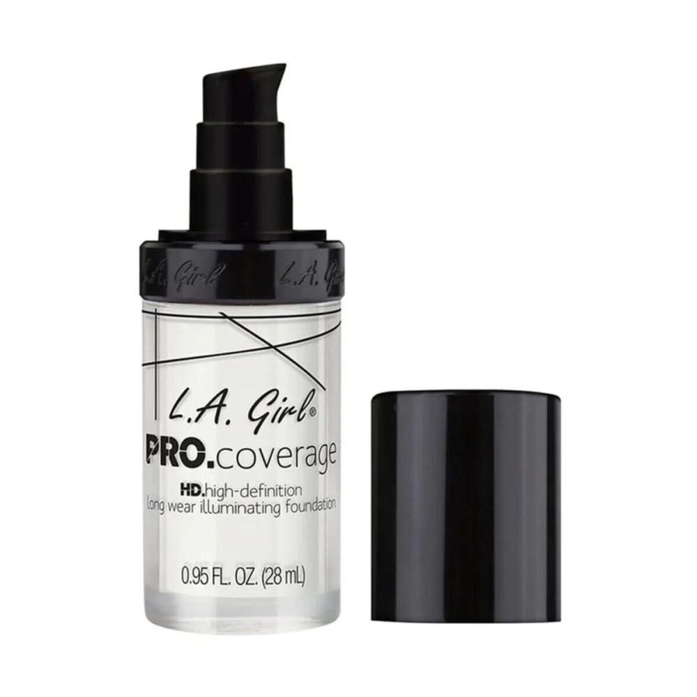 L.A. Girl Pro Coverage Liquid Foundation, White, 0.95 Fl Oz L.A. Girl Pro Coverage Liquid Foundation, White, 0.95 Fl Oz
