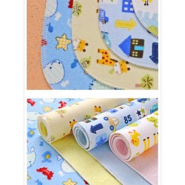 Monvecle 4pcs Pack Baby Infant Waterproof Cotton Changing Pads Washable Resuable Diapers Liners Mats (4pcs Pack-18x12)