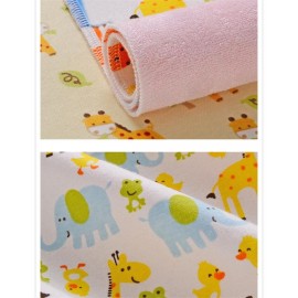 Monvecle 4pcs Pack Baby Infant Waterproof Cotton Changing Pads Washable Resuable Diapers Liners Mats (4pcs Pack-18x12)
