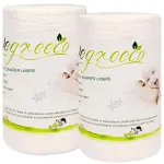wegreeco Unscented Diaper Liners - Fragance Free and Chlorine Free Cloth Diaper Liners - 100 Sheets Per Roll (2 Roll)