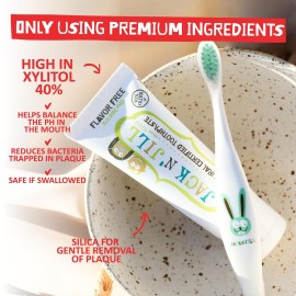 Jack N\' Jill Natural Toothpaste for Baby and Infants - Fluoride Free Training Toothpaste, 40% Xylitol, BPA-Free - Flavor Free, 1.76 oz (Pack of 1) Jack N\' Jill Natural Toothpaste for Baby and Infants - Fluoride Free Training Toothpaste, 40% Xylitol, BPA-Free - Flavor Free, 1.76 oz (Pack of 1)