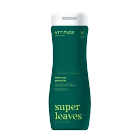 ATTITUDE Body Wash, EWG Verified Shower Gel, Dermatologically Tested, Plant and Mineral-Based, Vegan Personal Care Products, Olive Leaves, 16 Fl Oz