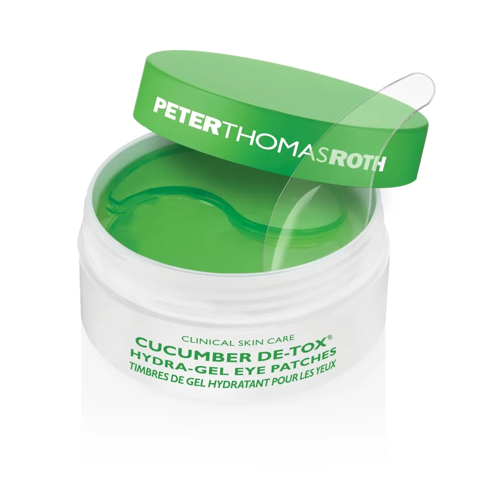Peter Thomas Roth | Cucumber De-Tox Hydra-Gel Eye Patches | Soothing Under-Eye Patches for Puffiness, Dark Circles, Fine Lines and Wrinkles, 60 Count (Pack of 1)