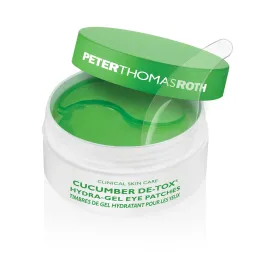 Peter Thomas Roth | Cucumber De-Tox Hydra-Gel Eye Patches | Soothing Under-Eye Patches for Puffiness, Dark Circles, Fine Lines and Wrinkles, 60 Count (Pack of 1)