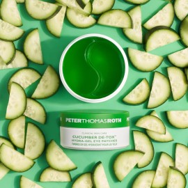 Peter Thomas Roth | Cucumber De-Tox Hydra-Gel Eye Patches | Soothing Under-Eye Patches for Puffiness, Dark Circles, Fine Lines and Wrinkles, 60 Count (Pack of 1)