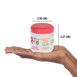 Just For Me Natural Hair Milk Smoothing Edges Creme, Tames Edges & Adds Shine, With Coconut Milk, Shea Butter, Vitamin E & Sunflower Oil, 6 Ounce Just For Me Natural Hair Milk Smoothing Edges Creme, Tames Edges & Adds Shine, With Coconut Milk, Shea Butter, Vitamin E & Sunflower Oil, 6 Ounce
