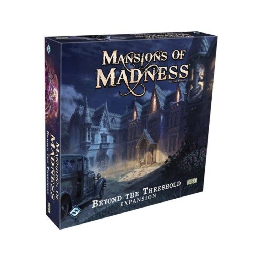 Mansions of Madness Beyond the Threshold Expansion - New Investigators and Monsters! Cooperative Mystery Game, Ages 14+, 1-5 Players, 2-3 Hour Playtime, Made by Fantasy Flight Games Mansions of Madness Beyond the Threshold Expansion - New Investigators and Monsters! Cooperative Mystery Game, Ages 14+, 1-5 Players, 2-3 Hour Playtime, Made by Fantasy Flight Games