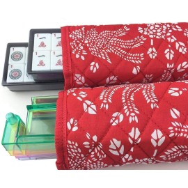 166 Tiles American Mahjong Set Red Phoenix Soft Bag 4 Color Pushers / Racks Easy Carry Western Mahjongg Travel Game Set 166 Tiles American Mahjong Set Red Phoenix Soft Bag 4 Color Pushers / Racks Easy Carry Western Mahjongg Travel Game Set