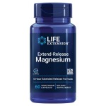 Life Extension Extend-Release Magnesium, prolonged heart & bone health support, cardiovascular & blood pressure health support, bioavailable formula, gluten-free, non-GMO, vegetarian, 60 capsules