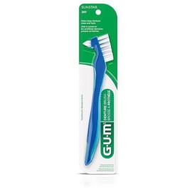 GUM Denture Brush - Dual Headed Hard Bristle Toothbrush for Dentures & Acrylic Retainers - Dentist Recommended Denture Cleaner (Pack of 1) GUM Denture Brush - Dual Headed Hard Bristle Toothbrush for Dentures & Acrylic Retainers - Dentist Recommended Denture Cleaner (Pack of 1)