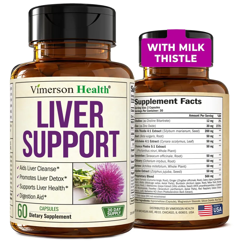 Liver Cleanse Detox & Repair Milk Thistle Supplement - Herbal Liver Support - Choline, Artichoke Extract & Chicory. Dandelion Root Supplement to Support Digestion & Promote Cellular Repair. 60 Caps Liver Cleanse Detox & Repair Milk Thistle Supplement - Herbal Liver Support - Choline, Artichoke Extract & Chicory. Dandelion Root Supplement to Support Digestion & Promote Cellular Repair. 60 Caps