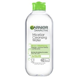 Garnier Micellar Water for Oily Skin, Facial Cleanser & Makeup Remover, Mattifying, For All Skin Types, Vegan, Cruelty Free, 13.5 Fl Oz (400mL), 1 Count Garnier Micellar Water for Oily Skin, Facial Cleanser & Makeup Remover, Mattifying, For All Skin Types, Vegan, Cruelty Free, 13.5 Fl Oz (400mL), 1 Count