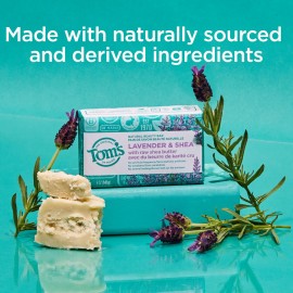 Tom\'s of Maine Natural Beauty Bar Soap, Lavender & Shea With Raw Shea Butter, 5 oz. 6-Pack (Packaging May Vary) Tom\'s of Maine Natural Beauty Bar Soap, Lavender & Shea With Raw Shea Butter, 5 oz. 6-Pack (Packaging May Vary)
