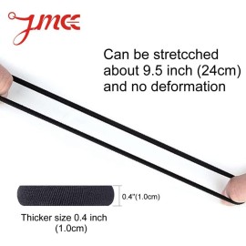 J-MEE Hair Bands Hair ties for Thick Hair 100PCS Seamless Cotton Simply Ponytail Holders Headband Scrunchies Hair Accessories No Crease Damage (Neutral Colors)