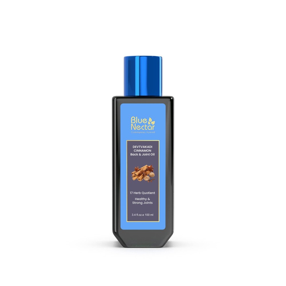 Blue Nectar Ayurvedic Back, Joint and Shoulder Pain Oil with Cinnamon, Clove Essential Oils (17 Herbs, 3.38 Fl oz) Blue Nectar Ayurvedic Back, Joint and Shoulder Pain Oil with Cinnamon, Clove Essential Oils (17 Herbs, 3.38 Fl oz)
