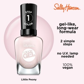 Sally Hansen Miracle Gel, Little Peony, Long Lasting, Gel-Like Formula, No UV Lamp Needed, Pink Nail Polish Sally Hansen Miracle Gel, Little Peony, Long Lasting, Gel-Like Formula, No UV Lamp Needed, Pink Nail Polish