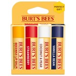 Burt\'s Bees Lip Balm, Mothers Day Gifts, Beeswax, Strawberry, Coconut and Pear, and Vanilla Bean Pack, With Responsibly Sourced Beeswax, Tint-Free, Natural Lip Treatment, 4 Tubes, 0.15 oz.