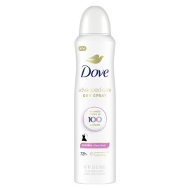 Dove Advanced Care Antiperspirant Deodorant Spray Clear Finish Invisible antiperspirant deodorant tested on 100 colors 72-hour odor and sweat protection with Pro-Ceramide technology 3.8 oz