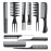 Oneleaf Styling Hair Comb 10PCS Hair Stylists Professional Styling Comb Set Variety Pack Great for All Hair Types & Styles