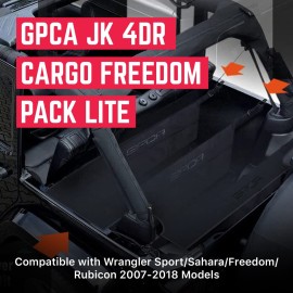 GPCA - Freedom Pack LITE, with Cargo Cover LITE Plus and Car Organizer, Trunk Cover and Car Trunk Organizer, Accessories for Wrangler JK, 4DR Sport, Sahara, Rubicon, and Freedom Unlimited 2007-2018 GPCA - Freedom Pack LITE, with Cargo Cover LITE Plus and Car Organizer, Trunk Cover and Car Trunk Organizer, Accessories for Wrangler JK, 4DR Sport, Sahara, Rubicon, and Freedom Unlimited 2007-2018