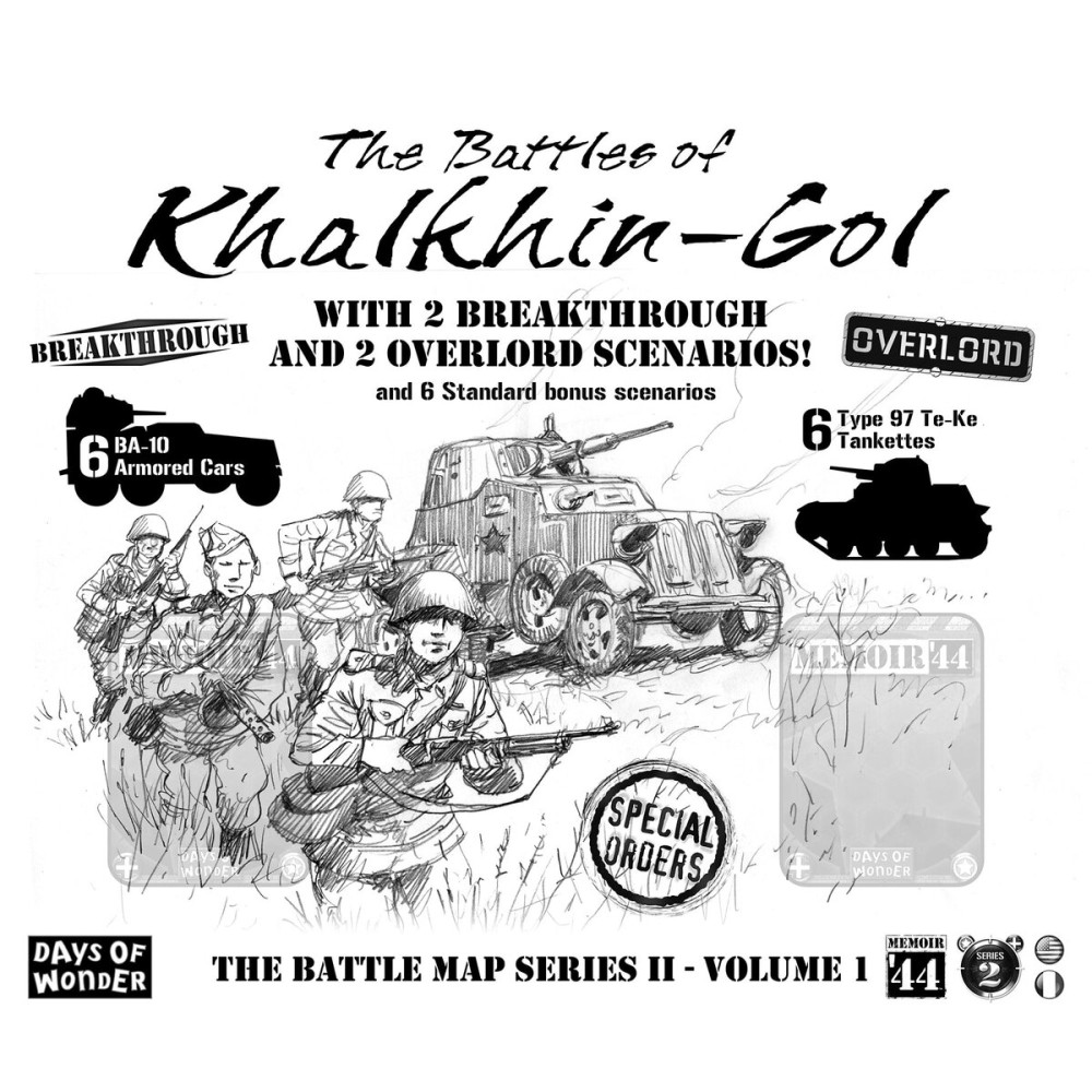 Memoir \'44 Battles of Khalkhin-Gol Board Game EXPANSION - Relive Epic Clashes of WWII\'s Eastern Front! Strategy Game for Kids & Adults, Ages 8+, 2 Players, 30-60 Min Playtime, Made by Days of Wonder