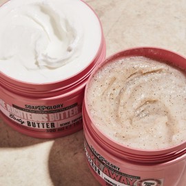 Soap & Glory The Righteous Moisturizing Body Butter - Hydrating Vegan Body Moisturizer for Dry Skin with Shea Butter, Vitamin E & Rosehip Seed Oil - Rich Cream for Women & Men (300ml)