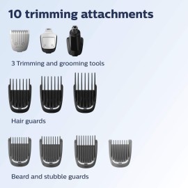 Philips Norelco Multigroom All-in-One Trimmer Series 3000 with 13 pieces - No Blade Oil Needed, MG3750/50 Philips Norelco Multigroom All-in-One Trimmer Series 3000 with 13 pieces - No Blade Oil Needed, MG3750/50