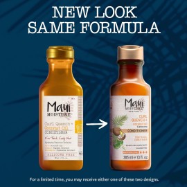 Maui Moisture Curl Quench + Coconut Oil Curl-Defining Anti-Frizz Conditioner to Hydrate and Detangle Tight Curly Hair, Softening Conditioner, Vegan, Silicone & Paraben-Free, 13 fl oz Maui Moisture Curl Quench + Coconut Oil Curl-Defining Anti-Frizz Conditioner to Hydrate and Detangle Tight Curly Hair, Softening Conditioner, Vegan, Silicone & Paraben-Free, 13 fl oz