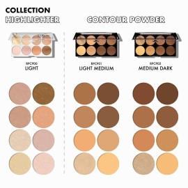 Ruby Kisses 3D Powder Contour Palette Medium Dark Define your cheekbones, perfect your nose, and sculpt your jawline Ruby Kisses 3D Powder Contour Palette Medium Dark Define your cheekbones, perfect your nose, and sculpt your jawline