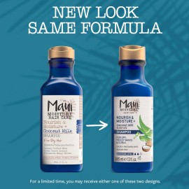 Maui Moisture Nourish & Moisture + Coconut Milk Shampoo to Hydrate and Detangle Curly Hair, Lightweight Daily Moisturizing Shampoo, Vegan, Silicone & Paraben-Free, 13 fl oz Maui Moisture Nourish & Moisture + Coconut Milk Shampoo to Hydrate and Detangle Curly Hair, Lightweight Daily Moisturizing Shampoo, Vegan, Silicone & Paraben-Free, 13 fl oz