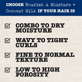 Maui Moisture Nourish & Moisture + Coconut Milk Conditioner to Hydrate and Detangle Curly Hair, Lightweight Daily Moisturizing Conditioner, Vegan, Silicone & Paraben-Free, 13 fl oz Maui Moisture Nourish & Moisture + Coconut Milk Conditioner to Hydrate and Detangle Curly Hair, Lightweight Daily Moisturizing Conditioner, Vegan, Silicone & Paraben-Free, 13 fl oz