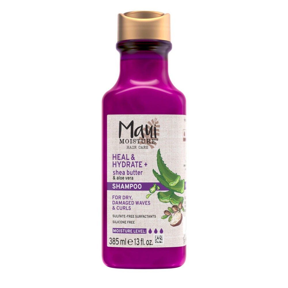 Maui Moisture Heal & Hydrate + Shea Butter Shampoo to Repair & Deeply Moisturize Tight Curly Hair with Coconut & Macademia Oils, Vegan, Silicone, Paraben & Sulfate-Free, 13 fl oz Maui Moisture Heal & Hydrate + Shea Butter Shampoo to Repair & Deeply Moisturize Tight Curly Hair with Coconut & Macademia Oils, Vegan, Silicone, Paraben & Sulfate-Free, 13 fl oz