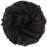 FESHFEN Messy Bun Hair Piece - Elastic Wavy Curly Hair Bun Scrunchies Extensions Synthetic Chignon Hairpieces for Women Girls, Black Brown 1 PCS