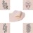 Blank Tattoo Skin, Gospire 10pcs 8x6in Double Sided Fake Eyebrow Tattoo Practice Skins for Beginners and Experienced Artists (Rubber Type)