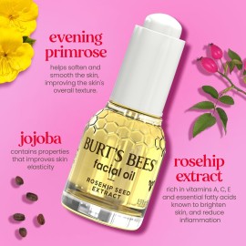 Burt\'s Bees Gua Sha Face Oil With Rosehip Seed Extract, Reduces Appearance of Fine Lines and Wrinkles, Use with Ice Roller & Facial Tools, Natural Origin Skin Care, 0.51 fl. oz. Burt\'s Bees Gua Sha Face Oil With Rosehip Seed Extract, Reduces Appearance of Fine Lines and Wrinkles, Use with Ice Roller & Facial Tools, Natural Origin Skin Care, 0.51 fl. oz.