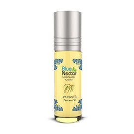 Blue Nectar Vishranti Destress Roll on and Meditation Oil with Cinnamon, Clove, Ginger, Mint Essential Oils (9 Herbs, 0.3 Fl oz) Blue Nectar Vishranti Destress Roll on and Meditation Oil with Cinnamon, Clove, Ginger, Mint Essential Oils (9 Herbs, 0.3 Fl oz)