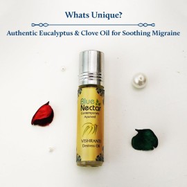 Blue Nectar Vishranti Destress Roll on and Meditation Oil with Cinnamon, Clove, Ginger, Mint Essential Oils (9 Herbs, 0.3 Fl oz) Blue Nectar Vishranti Destress Roll on and Meditation Oil with Cinnamon, Clove, Ginger, Mint Essential Oils (9 Herbs, 0.3 Fl oz)