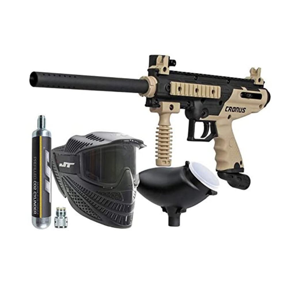 Tippmann Cronus PowerPack Basic Tan Includes 90gram Tank, JT Raptor Goggle, 200rd Loader Tippmann Cronus PowerPack Basic Tan Includes 90gram Tank, JT Raptor Goggle, 200rd Loader