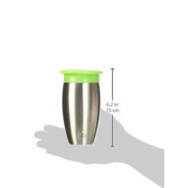 Munchkin Stainless Steel Sippy Cups for Toddlers 1-3, Spill Proof Miracle 360 Cup, Insulated, 10 Ounce, Green Munchkin Stainless Steel Sippy Cups for Toddlers 1-3, Spill Proof Miracle 360 Cup, Insulated, 10 Ounce, Green
