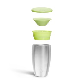 Munchkin Stainless Steel Sippy Cups for Toddlers 1-3, Spill Proof Miracle 360 Cup, Insulated, 10 Ounce, Green Munchkin Stainless Steel Sippy Cups for Toddlers 1-3, Spill Proof Miracle 360 Cup, Insulated, 10 Ounce, Green
