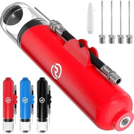 Ball Pump for Sports Balls - 5 Needles - Basketball Pump, Soccer Ball Pump - Air Pump for Balls, Volleyball, Football Accessories Equipment - Hand Pump for Inflatables - Never Lose Pin with Holder Ball Pump for Sports Balls - 5 Needles - Basketball Pump, Soccer Ball Pump - Air Pump for Balls, Volleyball, Football Accessories Equipment - Hand Pump for Inflatables - Never Lose Pin with Holder