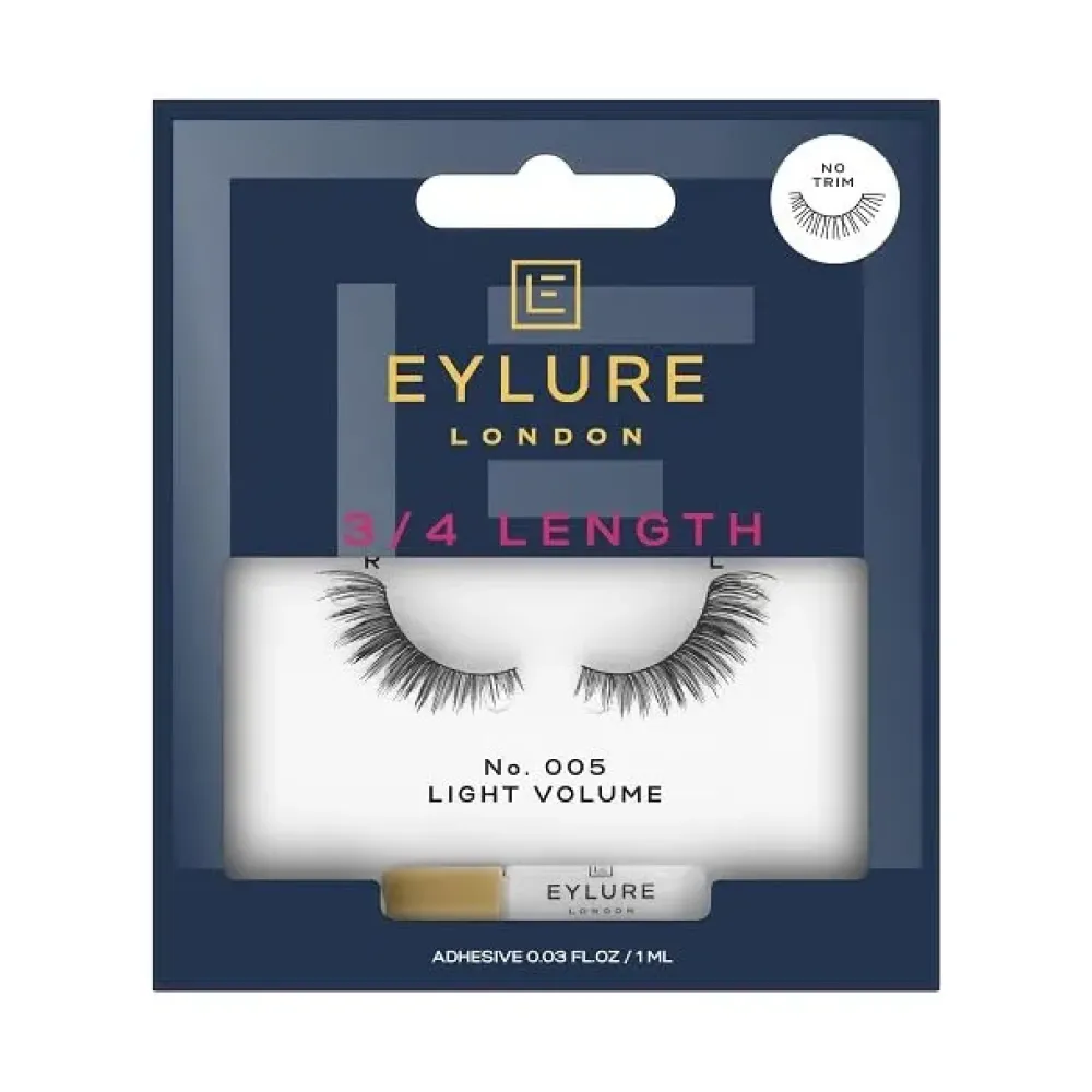 Eylure Volume Accent No. 005 Reusable Eyelashes, Adhesive Included, 1 Pair Eylure Volume Accent No. 005 Reusable Eyelashes, Adhesive Included, 1 Pair