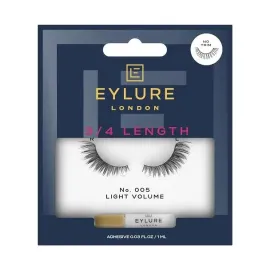 Eylure Volume Accent No. 005 Reusable Eyelashes, Adhesive Included, 1 Pair