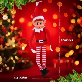 Christmas Elf Behaving Badly Plush Toy | Novelty Long Bendy Naughty Boy Christmas Elves Doll | 12 Inches Christmas Elf Behaving Badly Plush Toy | Novelty Long Bendy Naughty Boy Christmas Elves Doll | 12 Inches
