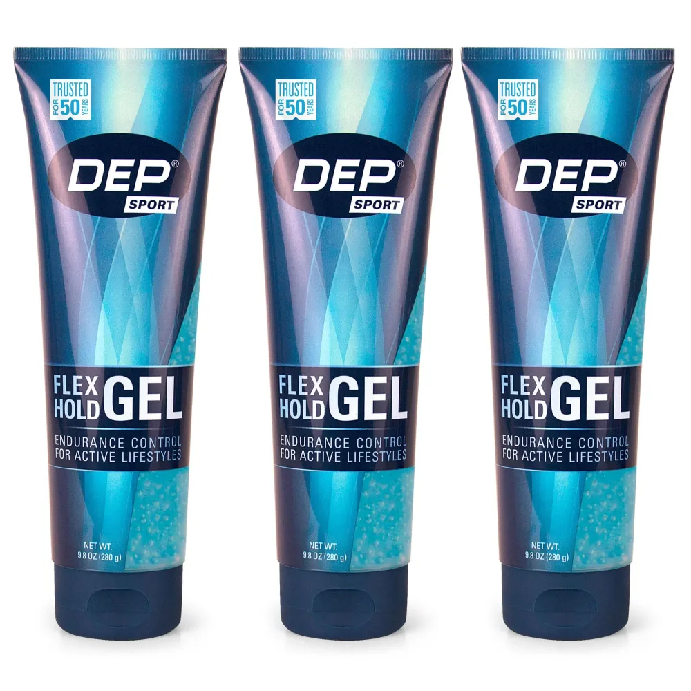 DEP Sport Endurance Hair Styling Gel, 9.8 Ounce (Pack of 3)