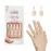 KISS Salon Acrylic, Press-On Nails, Nail glue included, \'Crush Hour\', French, Petite Size, Squoval Shape, Includes 28 Nails, 2g Glue, 1 Manicure Stick, 1 Mini File
