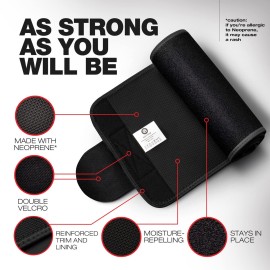 ActiveGear Waist Trimmer Belt for Stomach and Back Lumbar Support, Medium: 8 x 42 - Red ActiveGear Waist Trimmer Belt for Stomach and Back Lumbar Support, Medium: 8 x 42 - Red
