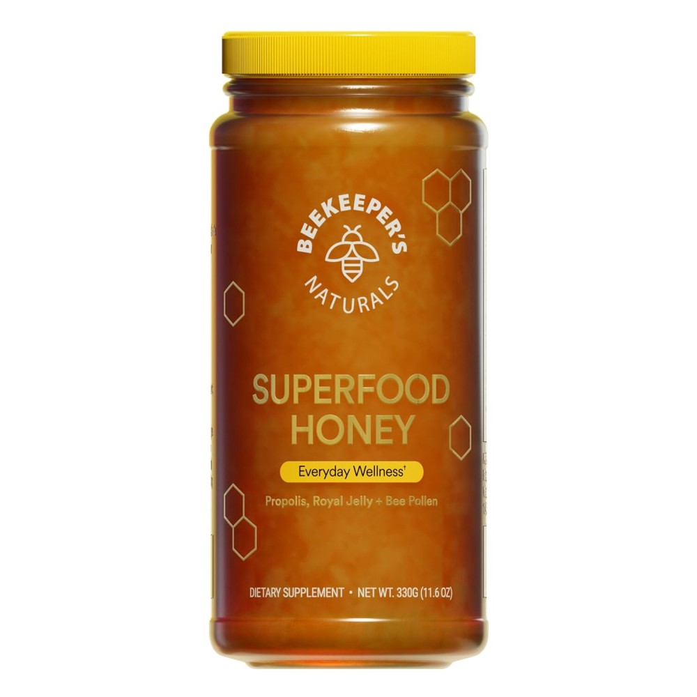 Superfood Honey by Beekeeper\'s Naturals - Bee Pollen, Royal Jelly, Propolis, Honey - Natural Energy, Immune Support, Mental Clarity, Athletic Performance (11.6 oz) Superfood Honey by Beekeeper\'s Naturals - Bee Pollen, Royal Jelly, Propolis, Honey - Natural Energy, Immune Support, Mental Clarity, Athletic Performance (11.6 oz)